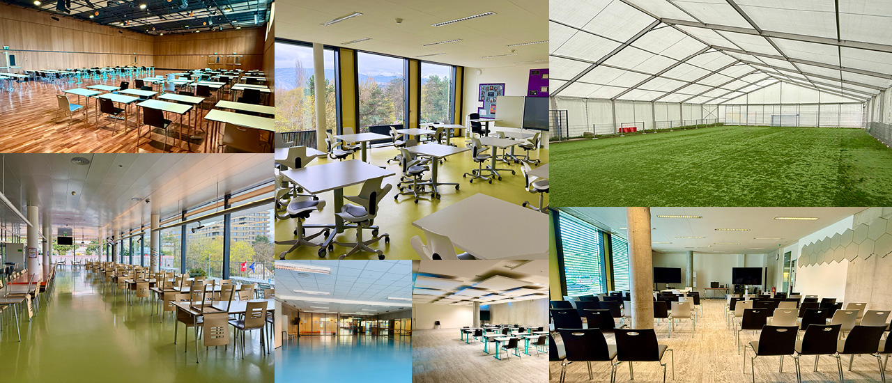 Spaces and rooms at Campus des Nations