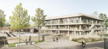 New Campus Hub at La Châtaigneraie front view image